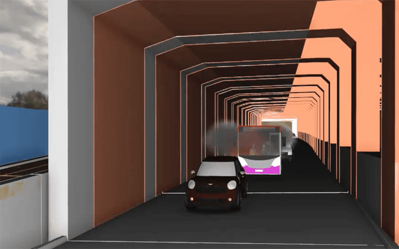 Bus fire simulation for tunnel ventilation design