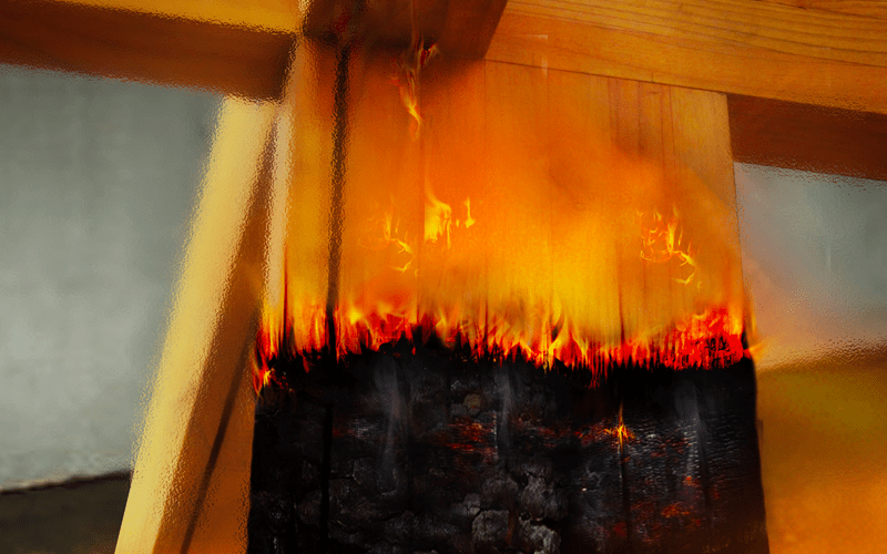 Mass engineered timber building fire safety banner