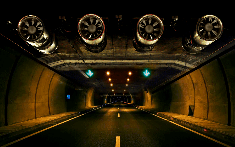 Tunnel ventilation and smoke control service banner