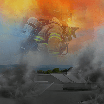 fire fighter saving life