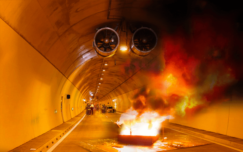 Tunnel ventilation fan system design