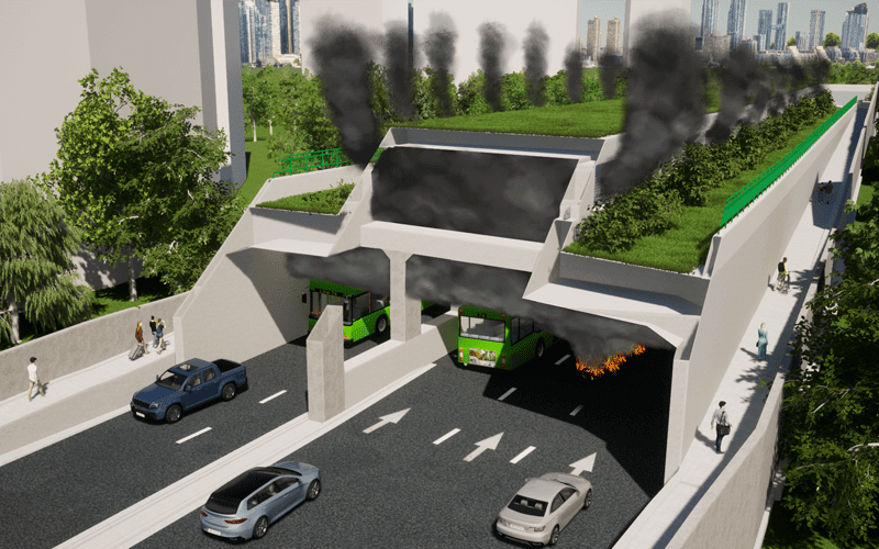 Tunnel ventilation system CFD modelling